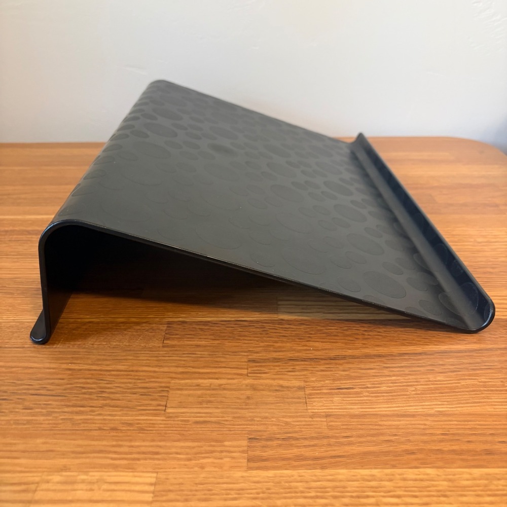 IKEA Brada Laptop Support Riser Angled Polka Dot Textured Black 16.5 x 12.25 - Picture 2 of 7